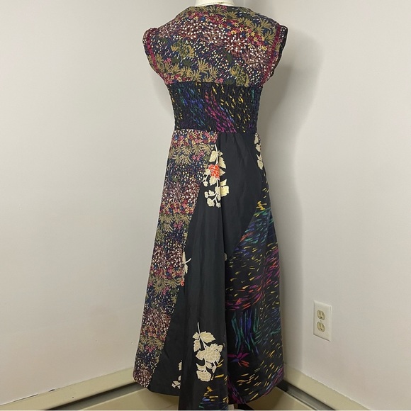 Vintage California On The Rocks Floral Midi Dress 7 Medium - Picture 2 of 10